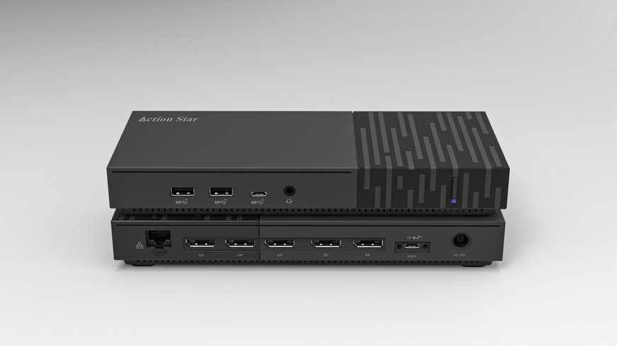 Action Star Technology Showcases World’s First USB4 Penta-4K120 Docking Station at Computex 2023